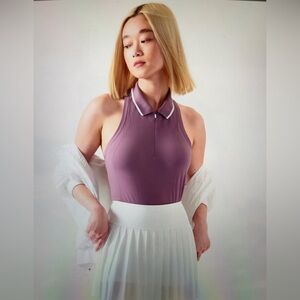 Athleta Mauve Polo Tank